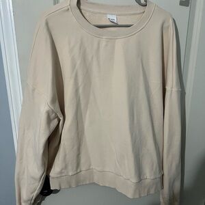 Buffbunny Cream Crewneck Sweatshirt and Sweatpants set